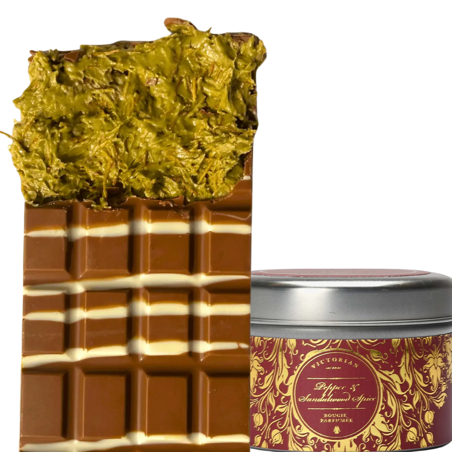Dubai Chocolade Reep + Geurkaars bij uw bestelling